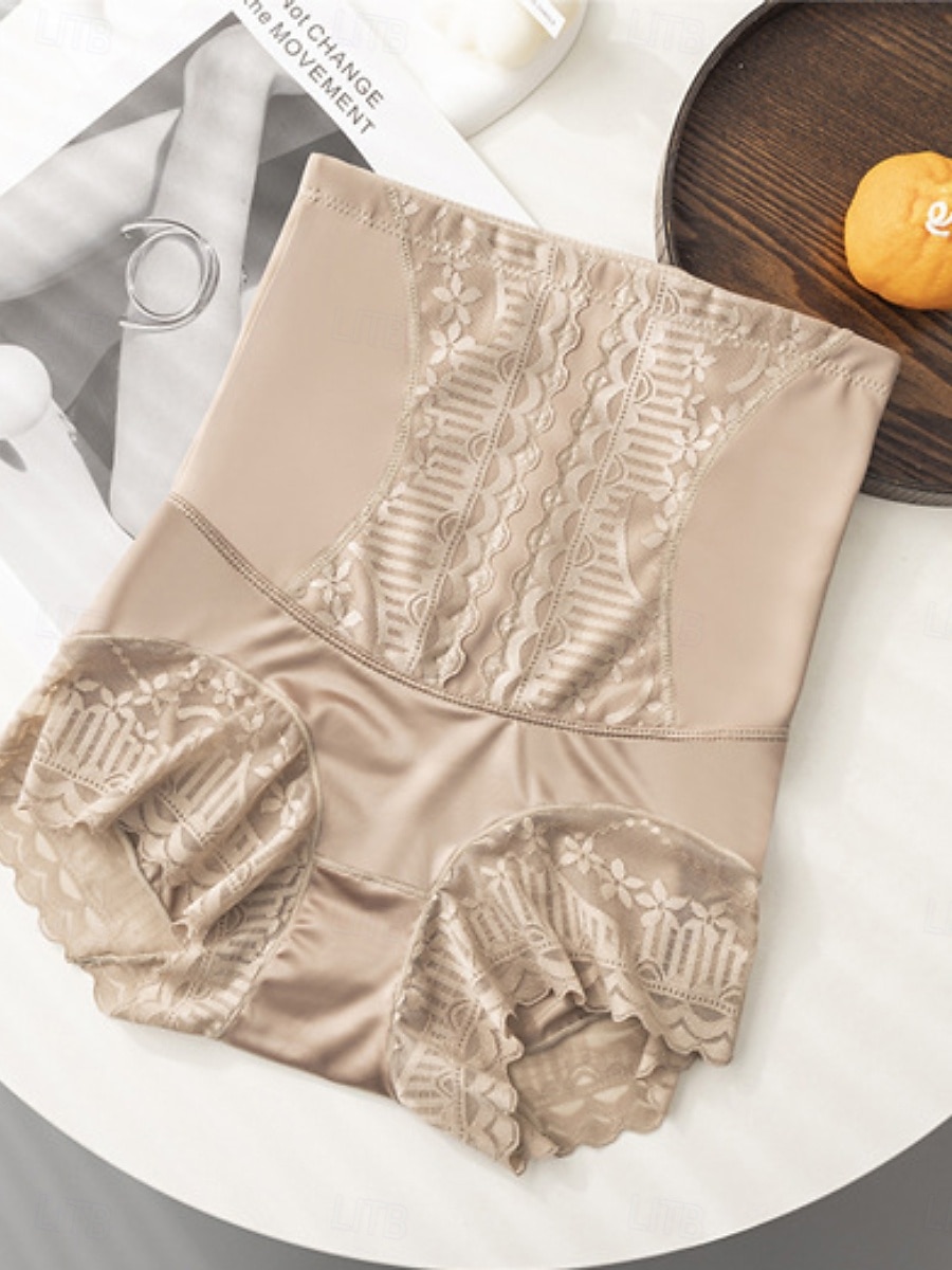 Damskie Gorset profilujący Moda Słodkie Czyste kolory Koronka Krótkie spodnie Urlop Ulica Randka Czarny Beżowy Lato Wiosna Opinający / a 2026 - $14.99 –P3