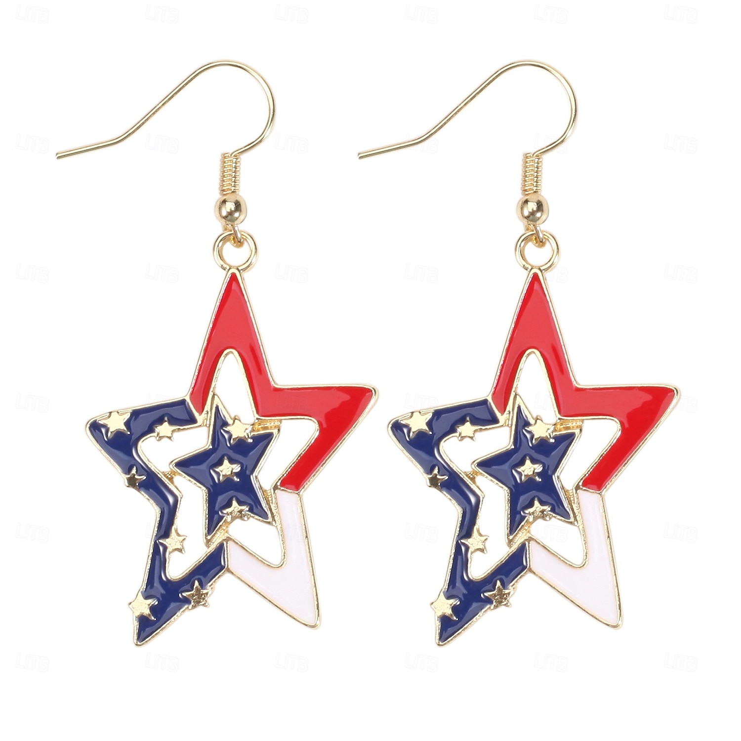 250° anniversario USA Orecchini Cosplay Adulti Per donna Giorno dell'Indipendenza / 4 Luglio 4 Luglio Feste Performance Vestirsi del 2026 a $9.49 –P2