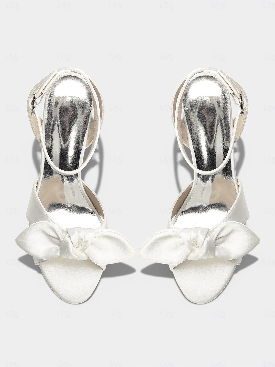 sandali da donna con tacco a blocco e fiocco giallo, eleganti scarpe eleganti con punta aperta per gli invitati alle cerimonie all'aperto del 2026 a $59.99 –P8