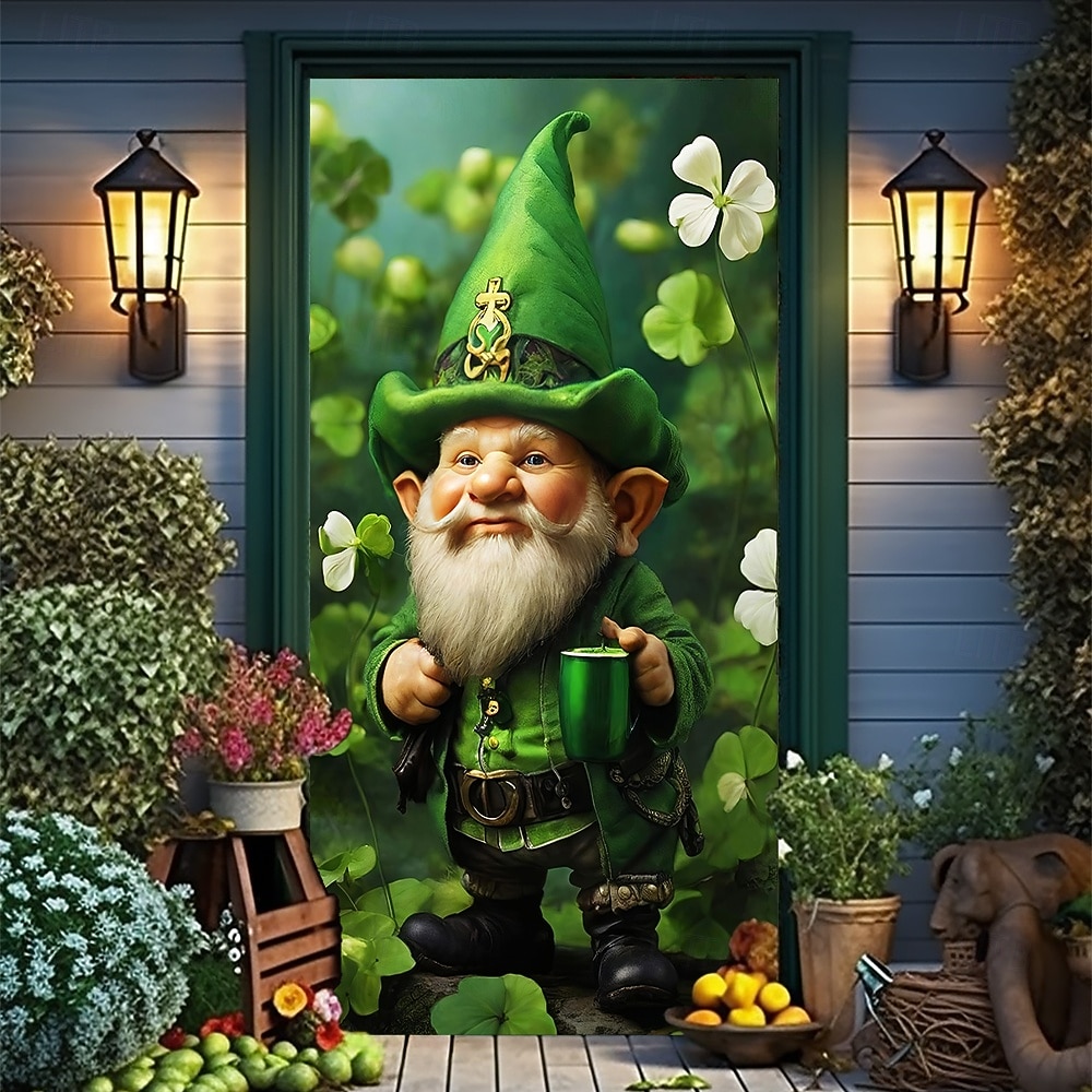 St. Patrick's Day Posters Door Cover Outdoor Banners Green Hat Shamrock Cute 3D Party Dorm Teens Room College Dorm Guys Man Cave Frat Bedroom Shooting Backgrounds Home Decor 2026 - $19.99 –P15
