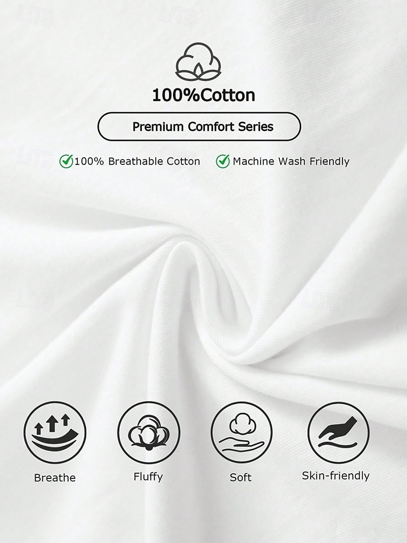 100% Cotton Kids Boys' Black White Graphic Letter T shirt Blouse Crew Neck Short Sleeve Outdoor Dailywear Fashion Streetwear Designer Printing Summer 2026 - $14.99 –P6