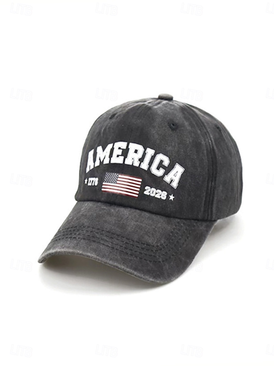 Dames Hoed Hoed ter ere van het 250-jarig jubileum van de Verenigde Staten Baseballpet Zonnehoed Grafische pet Zonbescherming Winddicht Ademend Dagelijks Buiten Weekend Afdrukken Brief 2026 - $8.49 –P6
