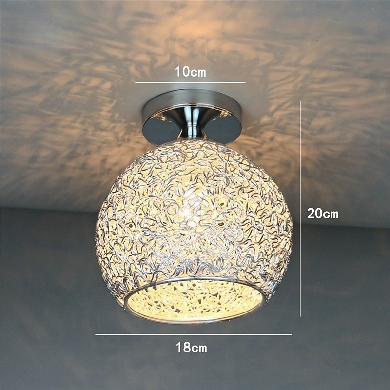 Lampy sufitowe z aluminiowym drutem, lampa sufitowa, półpłaska, nowoczesna lampa sufitowa - oprawa oświetleniowa blisko sufitu, styl nowoczesny 2026 - $61.99 –P3