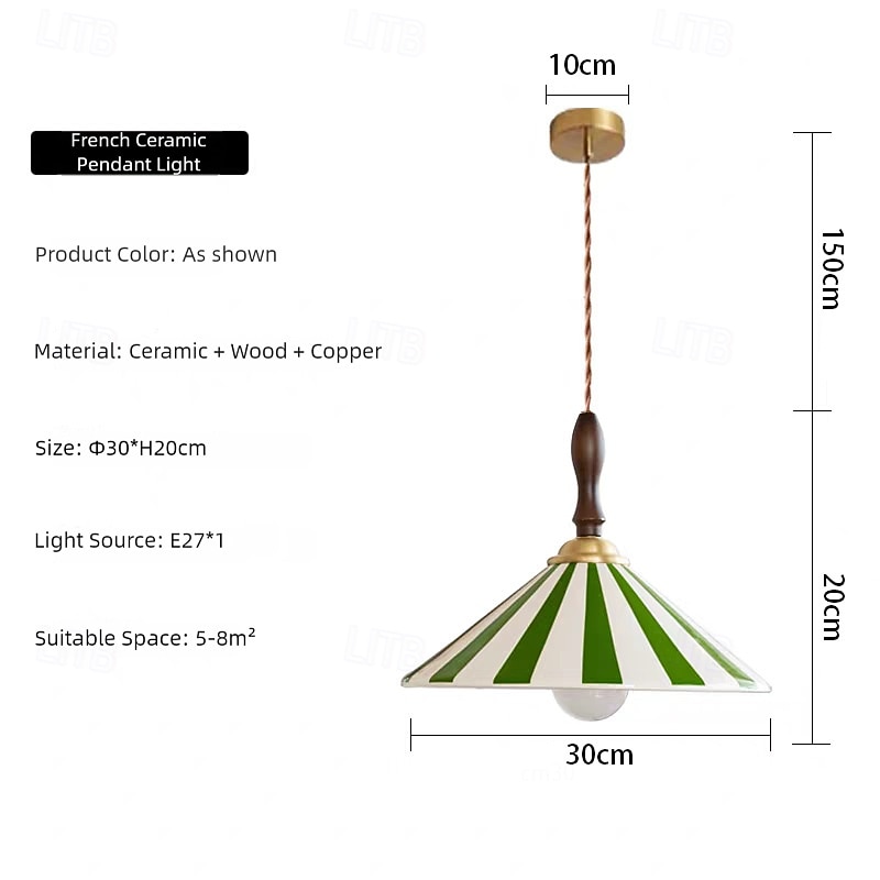 30 cm تصميم الجزيرة أضواء معلقة خزفي ستايل حديث مطلي طلاء ملون عتيق 110-240 فولت 2026 - $279.99 –P8