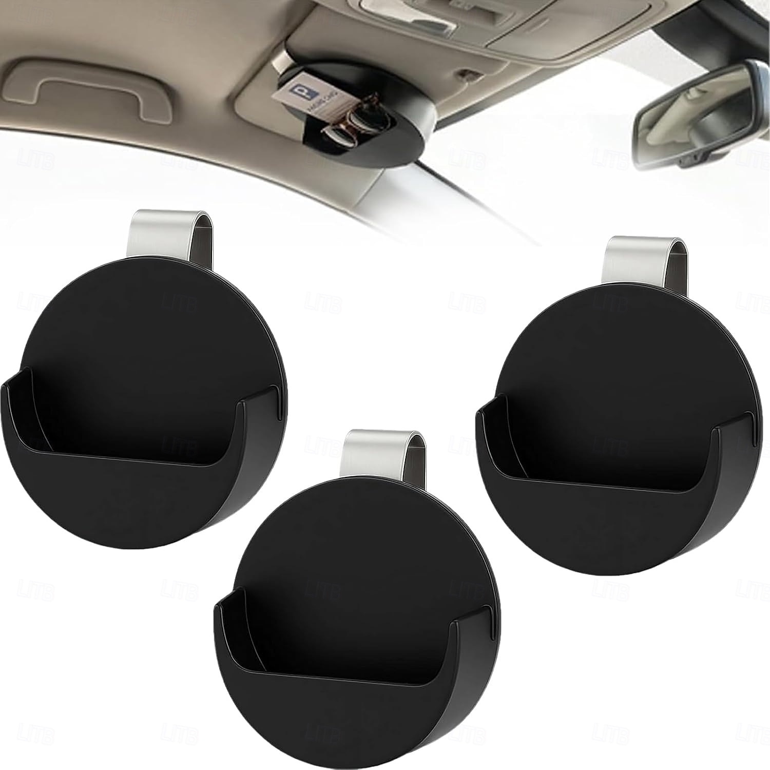 Suporte para lata de tabaco de mascar para quebra-sol de carro, suporte para mascar de carro, suporte para quebra-sol de carro, acessório interno automotivo que economiza espaço, clipe de de 2026 por $27.99 –P3