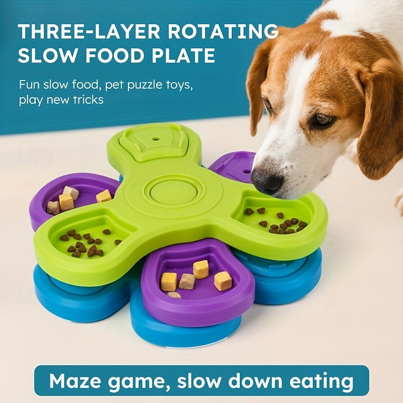 3-Layer Interactive Dog Puzzle Feeder | Durable PP Material, Multi-Color, Slow Feeder for IQ and Smell Training, Engaging Mealtime Activity for Dogs 2026 - $25.99 –P8