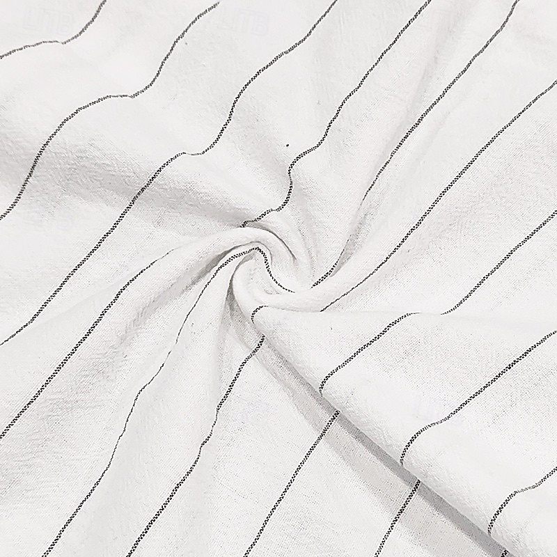 Per uomo Camicia Camicia di lino Camicia Estiva Abbigliamento da spiaggia Camicia con cappuccio Camicie a righe Tinta unica Casuale Vacanza Nero Bianco Blu marino Cachi Manica Lunga Felpa con del 2026 a $25.99 –P3