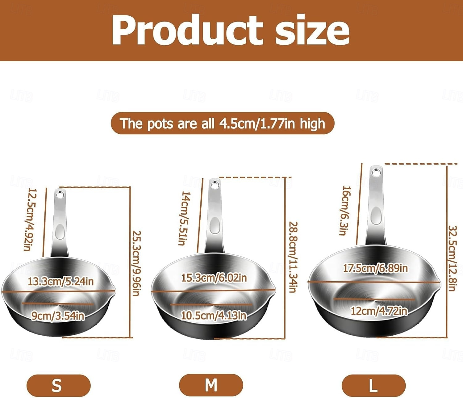 316 Stainless Steel Mini Egg Pan with Pour Spout, Small Omelet Skillet for Butter and Sauces, Compatible with Gas and Induction Stoves, Hand Wash Only 2026 - $27.99 –P11