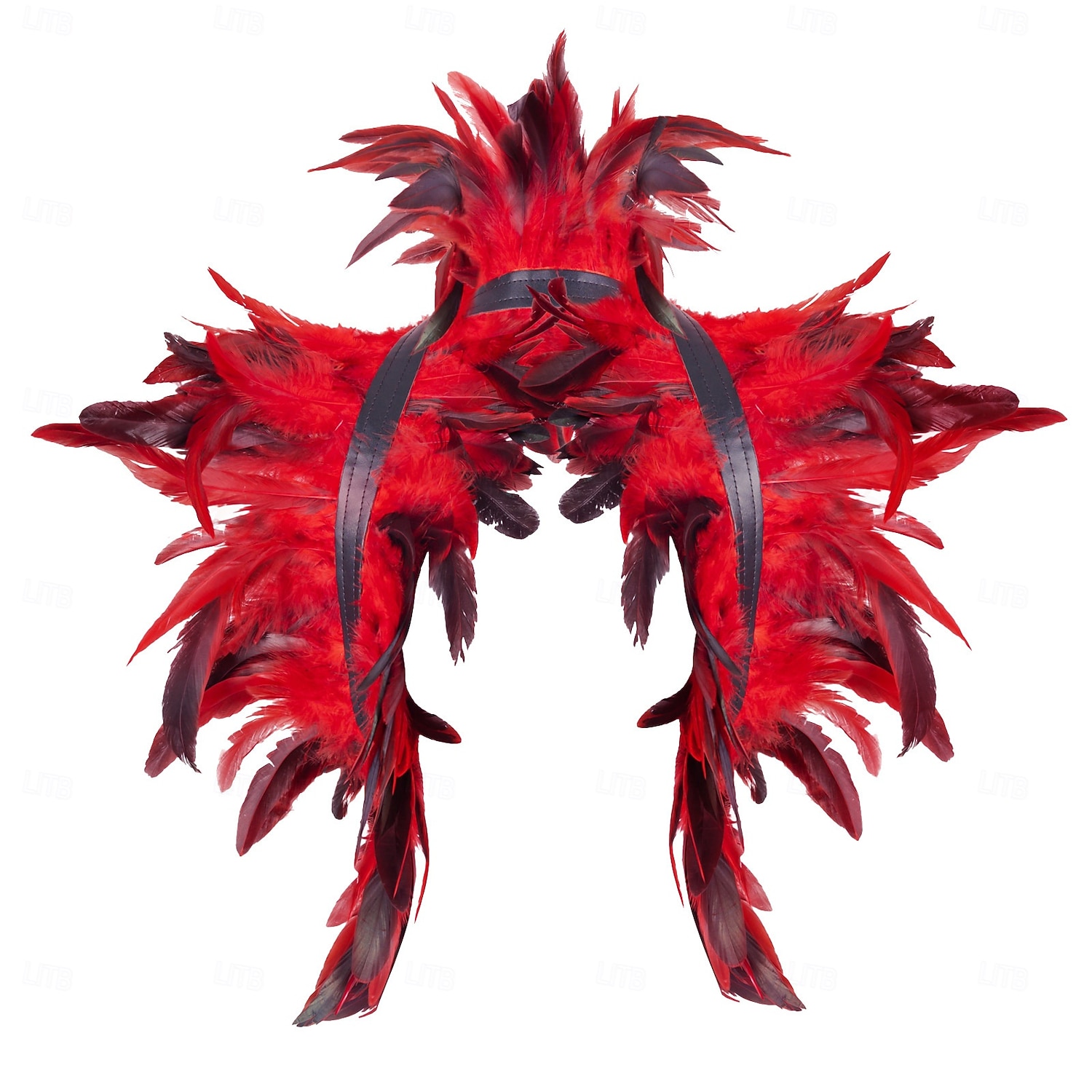 Carnaval 2026 Rio Carnaval Szamba Kiegészítők női piros tollas szárnyak hátizsák Brazíliai Fesztivál Előadói Jelmez 2026 - $17.99 –P12