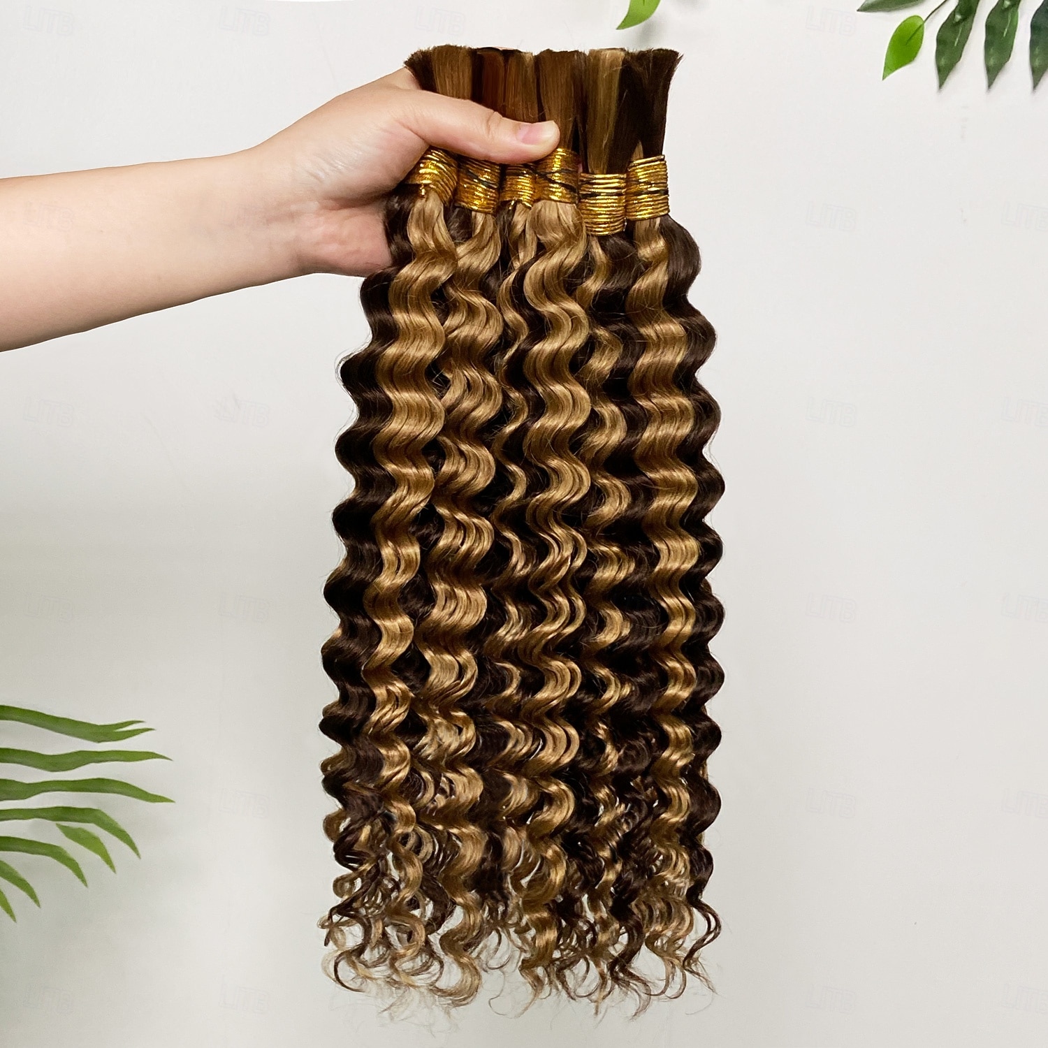 Highlight P4/27# Echthaar-Extensions, Deep Wave, 1 Bündel, 30-70 cm 2026 - $81.99 –P4