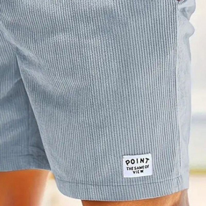 Per uomo Shorts Pantaloncini casual Pantaloncini di velluto a coste Pantaloncini strutturati Tasca Elastico in vita Tinta unica Semplice Comodità Traspirante Lunghezza al ginocchio Casuale All'aperto del 2026 a $9.49 –P17