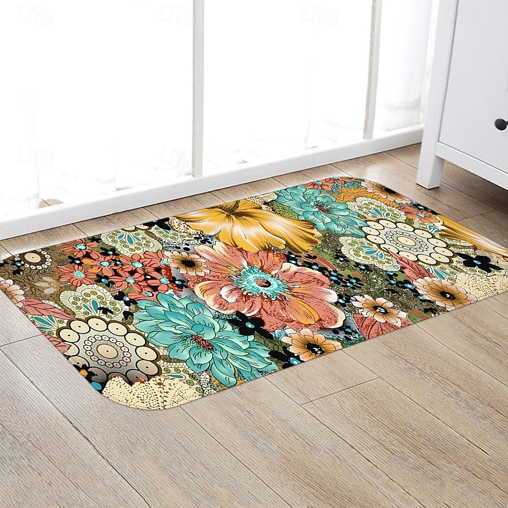 Hallway Runner Rug Bohemian Patterned Flannel Fabric Printed Home Floor Decoration Mat Non Slip Soft Door Mat Entrance Bathroom Floor Rug 2026 - $18.99 –P3