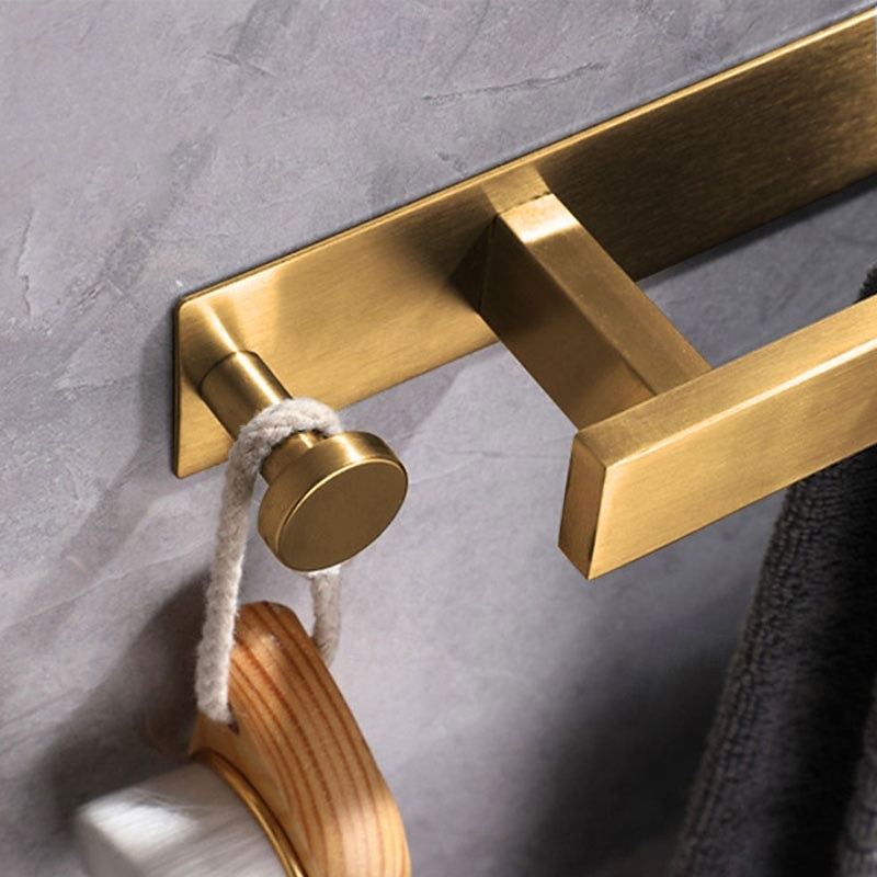 Wieszak na ręczniki / Wieszak na szlafrok / Półka łazienkowa Nowy design / Samoprzylepne / Kreatywne Nowoczesny Stal nierdzewna / Stal niskowęglowa / Metal 1 szt. - Łazienka Pojedynczy / 1-wieszak na 2026 - $47.99 –P12