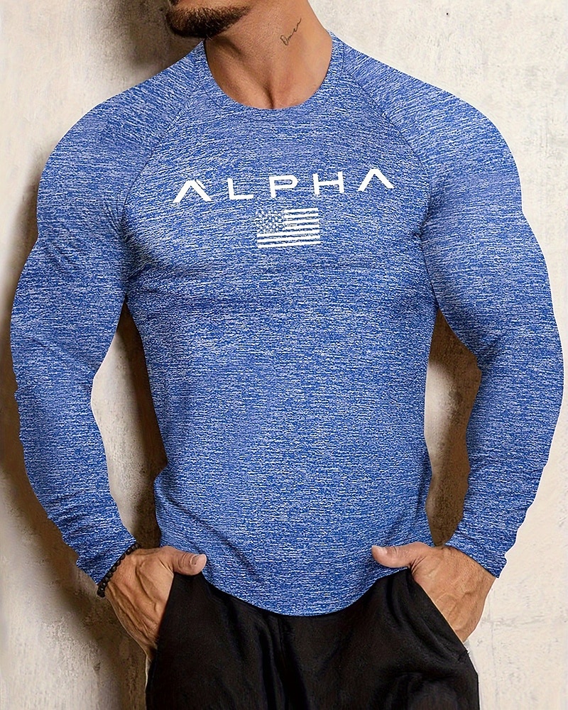 Homme 250e anniversaire de l'Amérique Jour de l'Indépendance Lettre T-shirt de course T-shirt de compression Printemps Automne manche longue Séchage Rapide Compression Évacuation de l'Humidité de 2026 ? $22.99 –P13