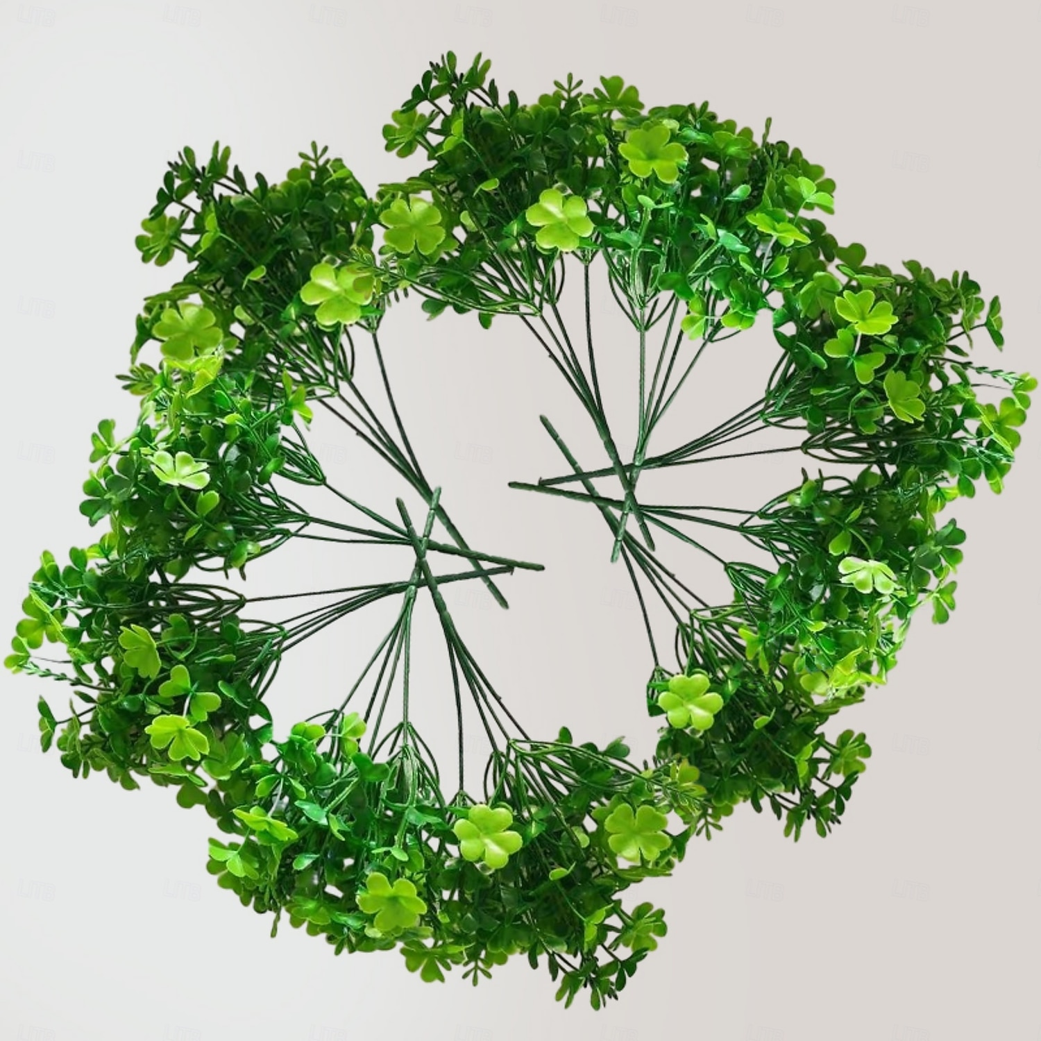 10pcs Artificial Shamrock Plants, Green Faux Clover Stems for Home, Office, Store & Mall Decor, Ideal for Flower Arrangements, Weddings, Engagements, Anniversaries, Parties & Year-Round Festive Decorations 2026 - $23.99 –P1