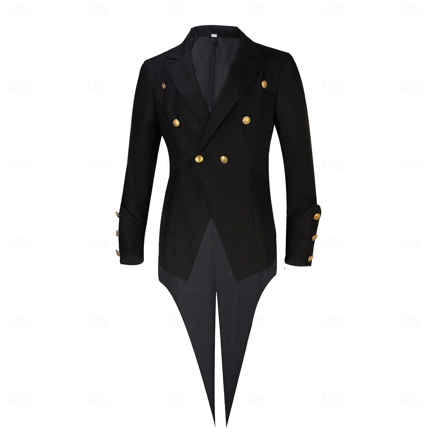 Renaissance Steampunk Coat Jacket Tailcoat Long Sleeves Prince Elf Nobleman Fancy Dress Men's Royal Steampunk Event / Party Masquerade Adults' Coat 2026 - $49.99 –P4