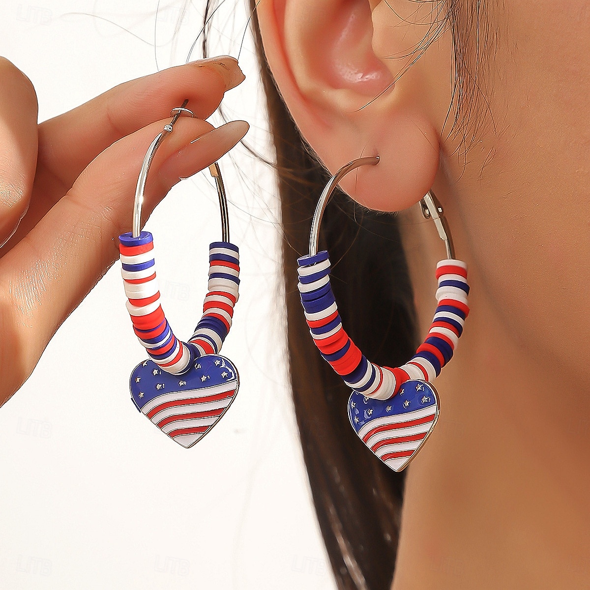250-årsjubileum i USA Øreringer Cosplay Voksne Dame Uavhengighetsdag 4. juli Fest Ytelse Kle deg opp 2026 - $12.49 –P2