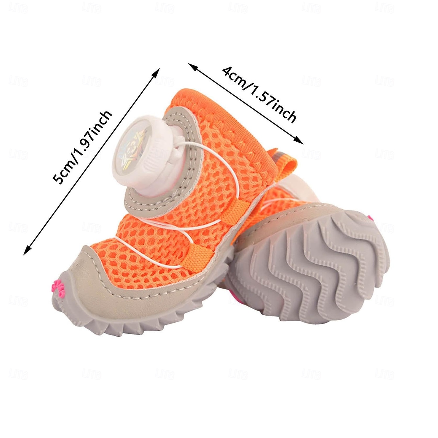 2 регулируемые по размеру собачьи ботинки с застежкой-кнопкой - водостойкие &Летние сапоги из сетчатого материала, нескользящая подошва для паркетных полов, дышащая защита лап, для мелких и средних 2026 - $24.99 –P6