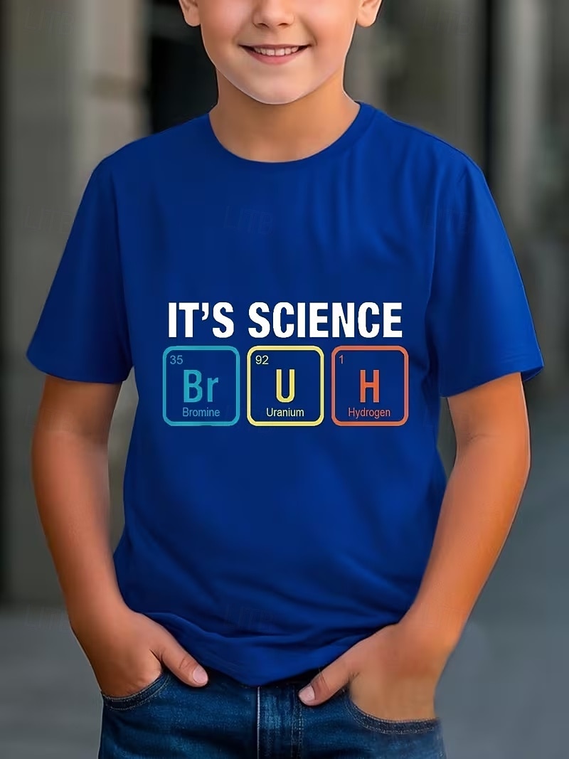 Jungen 3D Grafik Buchstabe T-Shirt Kurzarm 3D-Druck Sommer Frühling Sport Mode Streetwear Kinder 4-12 Jahre Rundhalsausschnitt Lässig Täglich Outdoor Normale Passform 2026 - $12.99 –P4