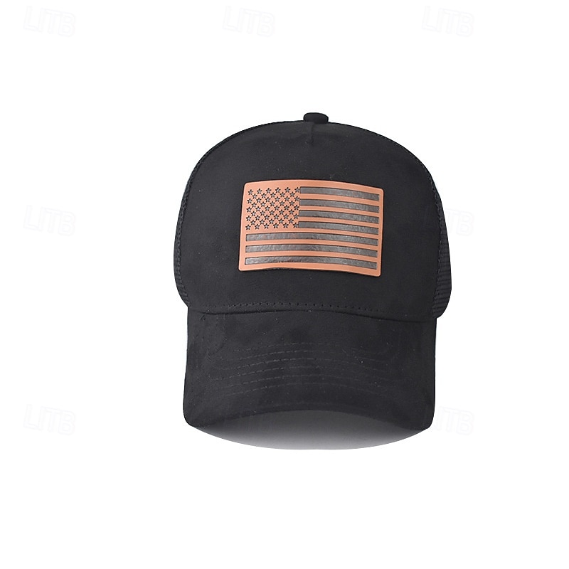 Lippalakki Amerikan lippu Retro / vintage Patriotismi varten Sukupuolineutraali Aikuisten Muut tulosteet varten Itsenäisyyspäivä 4. heinäkuuta ulko- Rento / arki Paraati 2026 - $20.99 –P1