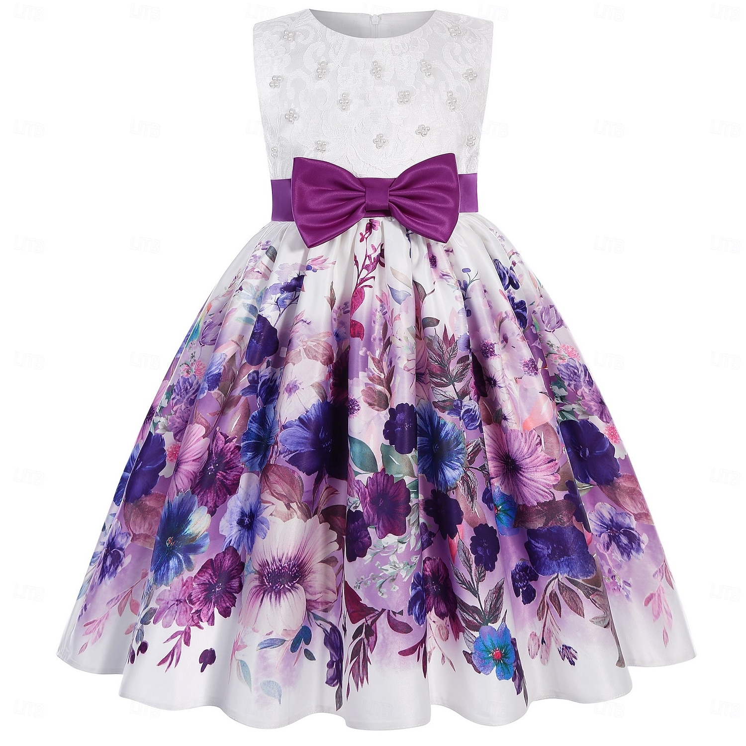 Barn Flickor Festklänning Grafisk Ärmlös Kortärmad Speciellt Tillfälle Prinsessa Polyester Festklänning Sommar Vår Barn Gul Purpur Rosenröd 2026 - $38.99 –P1