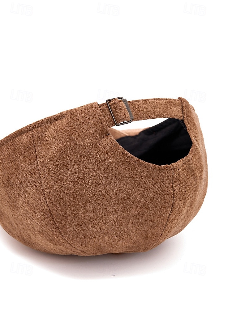 Heren suède platte pet in diverse kleuren, klassieke newsboy-pet, comfortabel en stijlvol, perfect voor casual en semi-formele gelegenheden. 2026 - $11.99 –P11