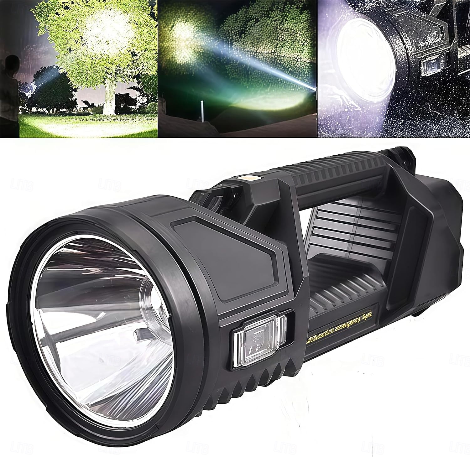 stor ficklampa vattentät spotlights handhållen stor söklampa, repertoar av ficklampor, superljus spotlight ficklampa, superljus utomhussöklampa 2026 - $40.76 –P1