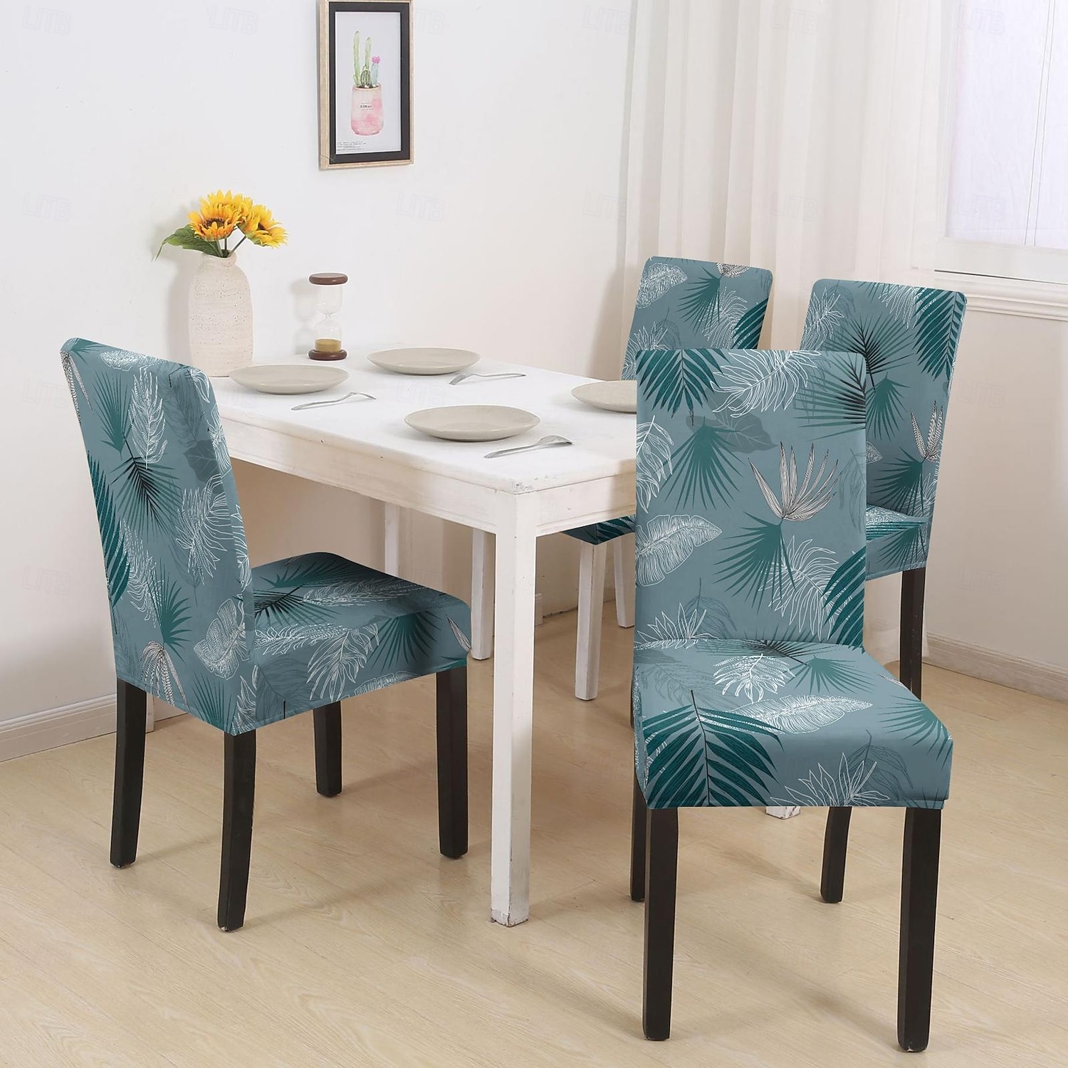 Coprisedia da pranzo Coprisedia per sgabello Coprisedia in poliestere con stampa geometrica del 2026 a $15.99 –P6