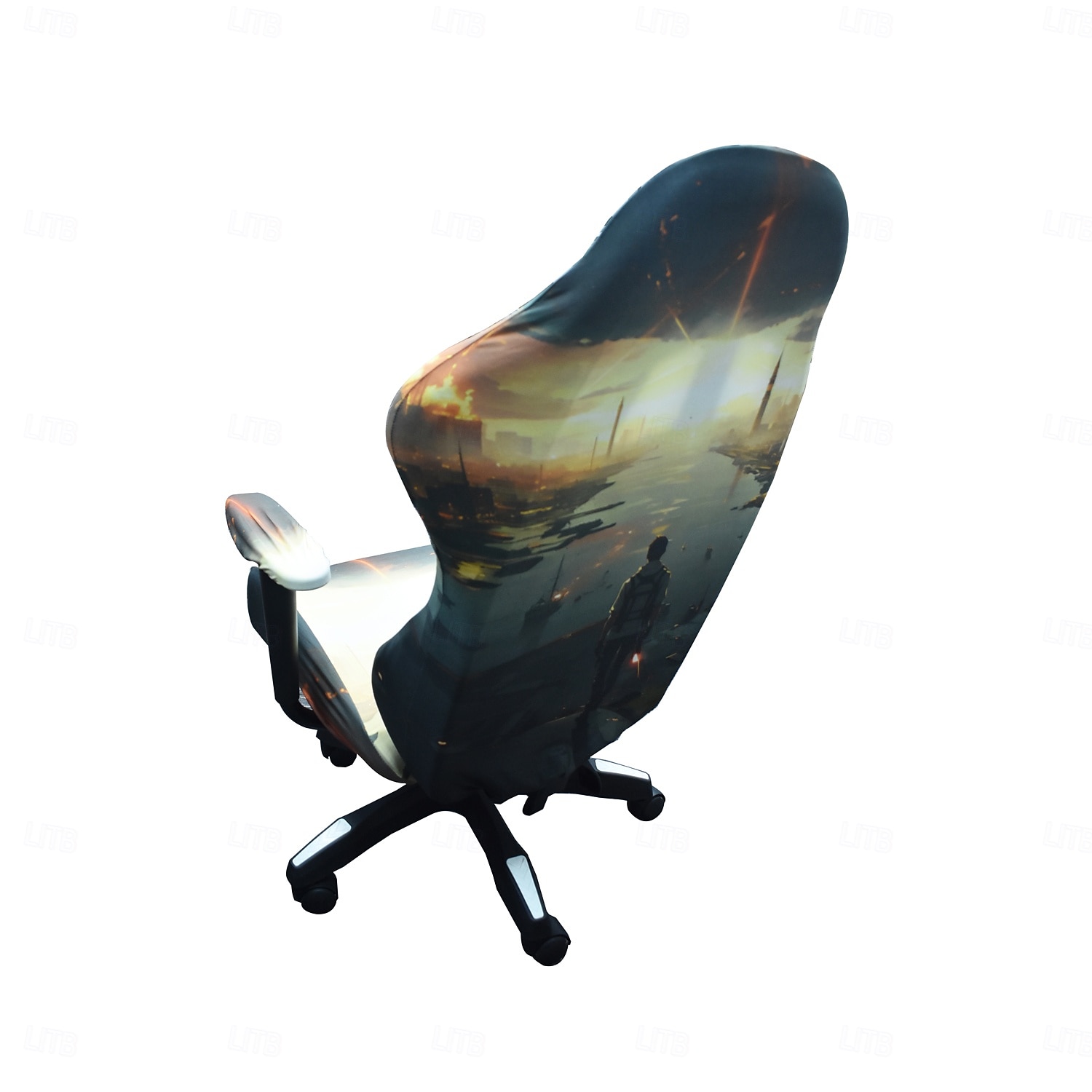 4-teiliger, abnehmbarer Computerstuhlbezug für Gaming-Stühle, einfach zu montieren, Schutzhülle für Bürostühle, Liegestühle und Rennstühle 2026 - $26.99 –P4