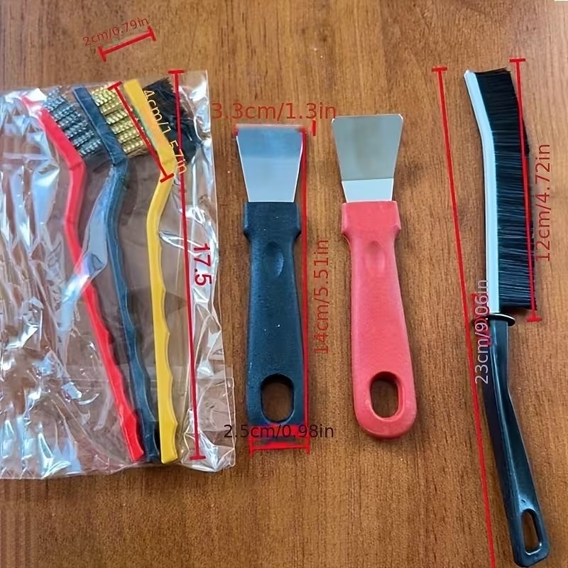 11-teiliges Multifunktions-Eckreinigungsbürsten-Set mit steifen Borsten – geeignet für Fliesen, Badezimmer, Küchen und Autofugen – wiederverwendbar, kein Stromanschluss erforderlich, robuste 2026 - $15.99 –P4