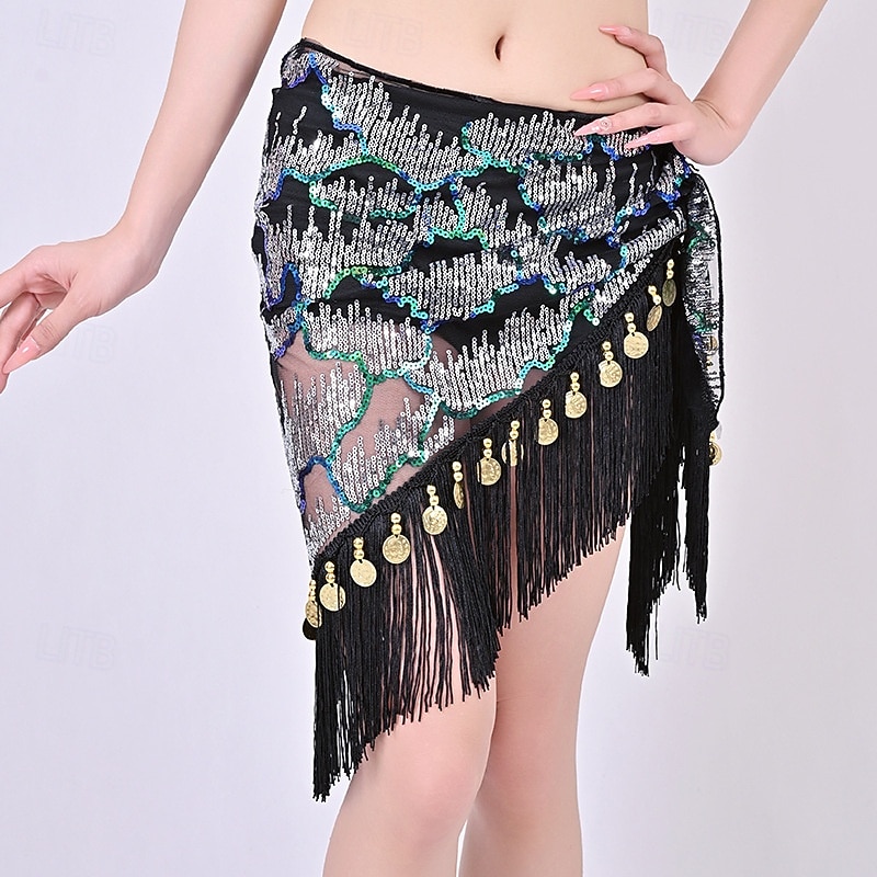 Foulard de hanche à paillettes multicolores de Samba Dancewear - Costume de performance de 2026 ? €17.38 –P4