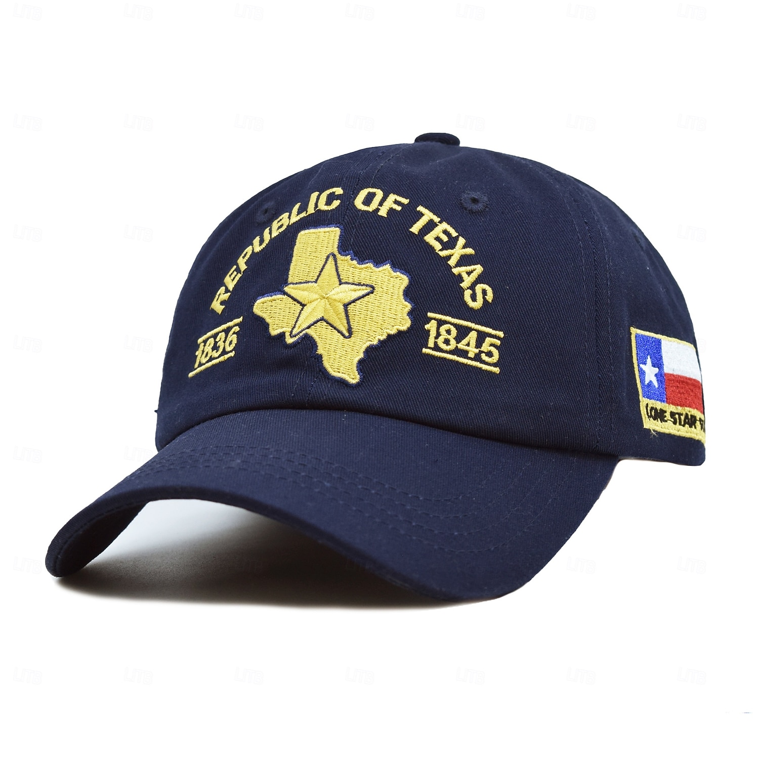 Cappello da baseball della Repubblica del Texas, cappello ricamato con stella del Texas, cappello dello Stato della Stella Solitaria, 1836-1845, blu navy con toppa con bandiera del Texas, regolabile del 2026 a $21.99 –P2