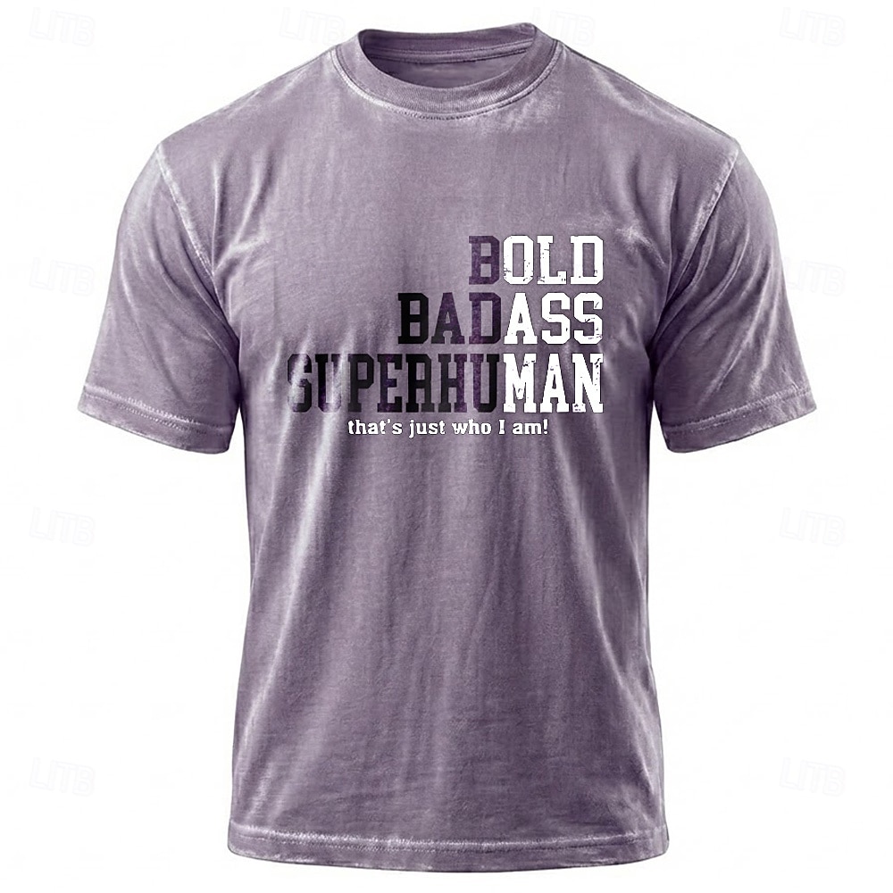 Bold Badass Superhuman thats just who I am Funny Mens Blue Mineral Wash T Shirt Cotton Blend Vintage Acid Wash Tee Clothing Apparel S M L XL XXL XXXL 2026 - $21.99 –P2