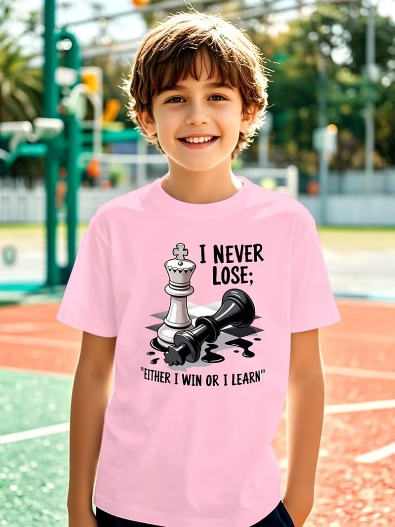 Chico 3D Graphic Camiseta Manga Corta Impresión 3D Verano Primavera Deportes Moda Ropa de calle Niños 4-12 años Cuello Barco Casual Diario Exterior Ajuste regular 2026 - $12.99 –P4