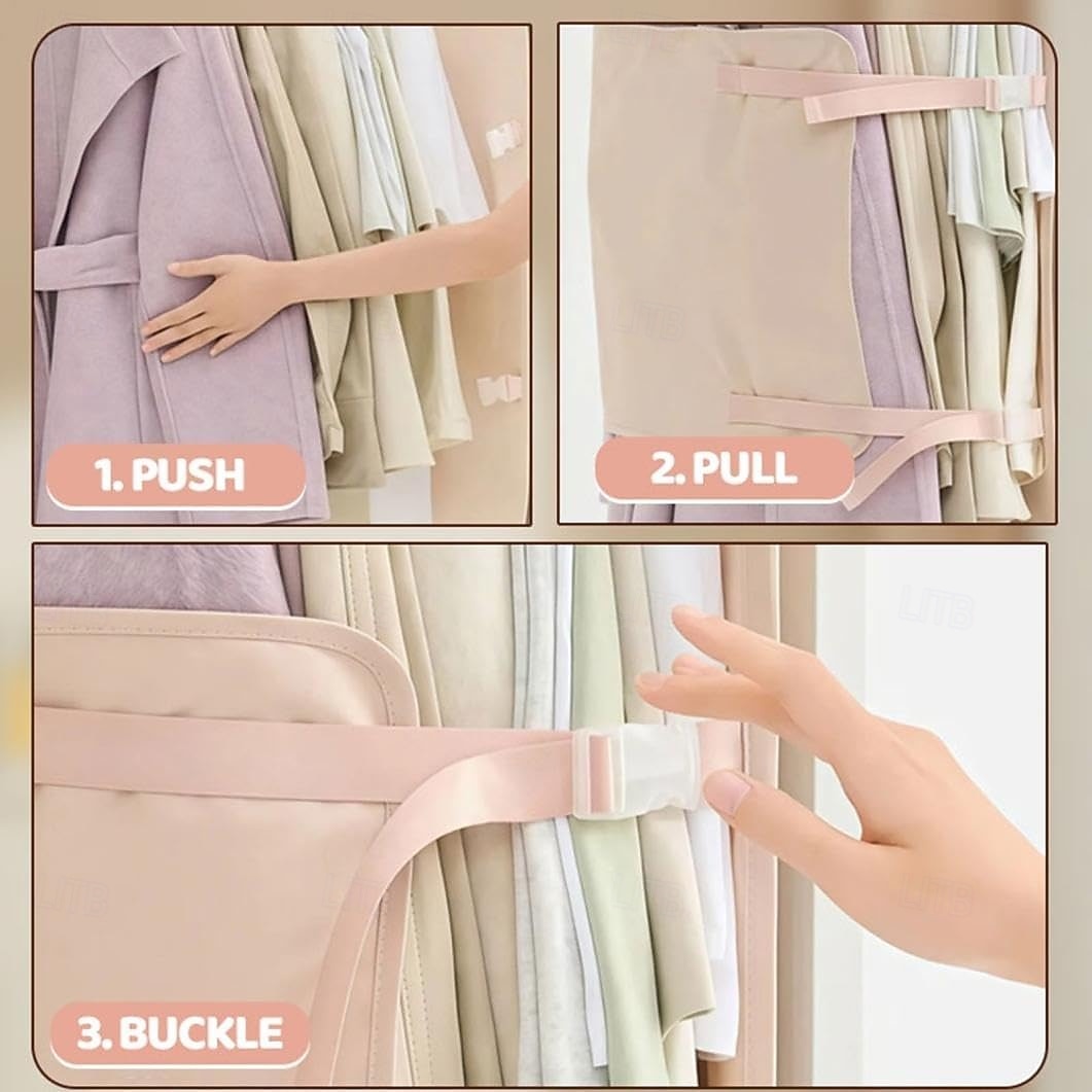 Organisateur de placard polyvalent en panneau de fibres, sac de rangement en panneau de fibres, cintres gain de place pour manteaux, costumes et doudounes de 2026 ? $10.99 –P9