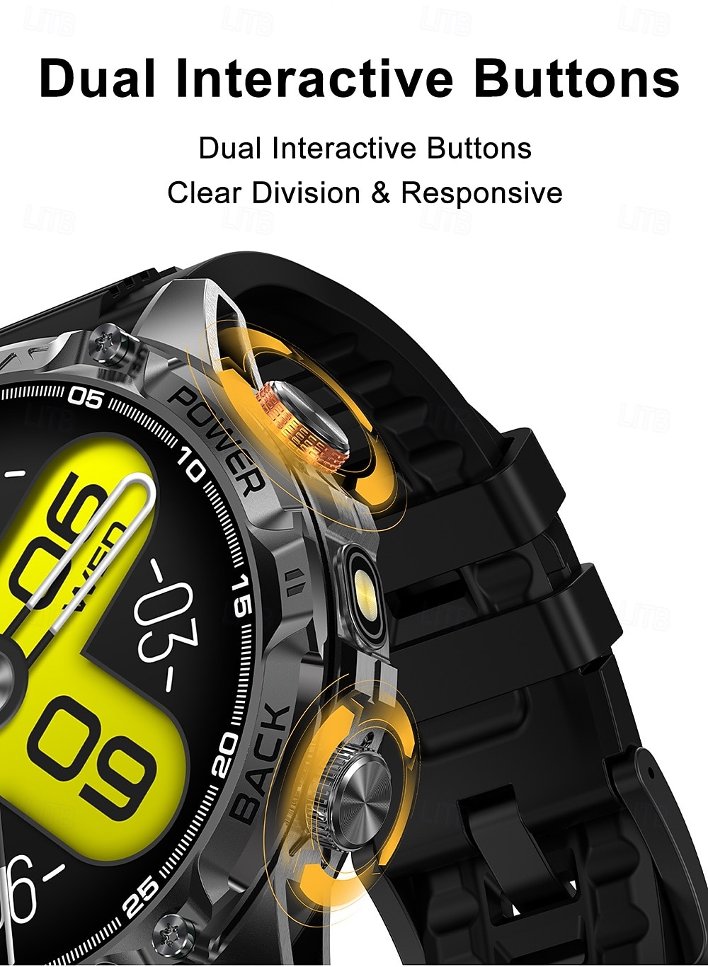 iMosi YK16 Montre intelligente 1.7 pouce Montre connectée avec appels Bluetooth Podomètre Rappel d'appel Moniteur d'Activité Compatible avec Android iOS Unisexe Longue Veille Appels Mains Libres de 2026 ? $65.99 –P6