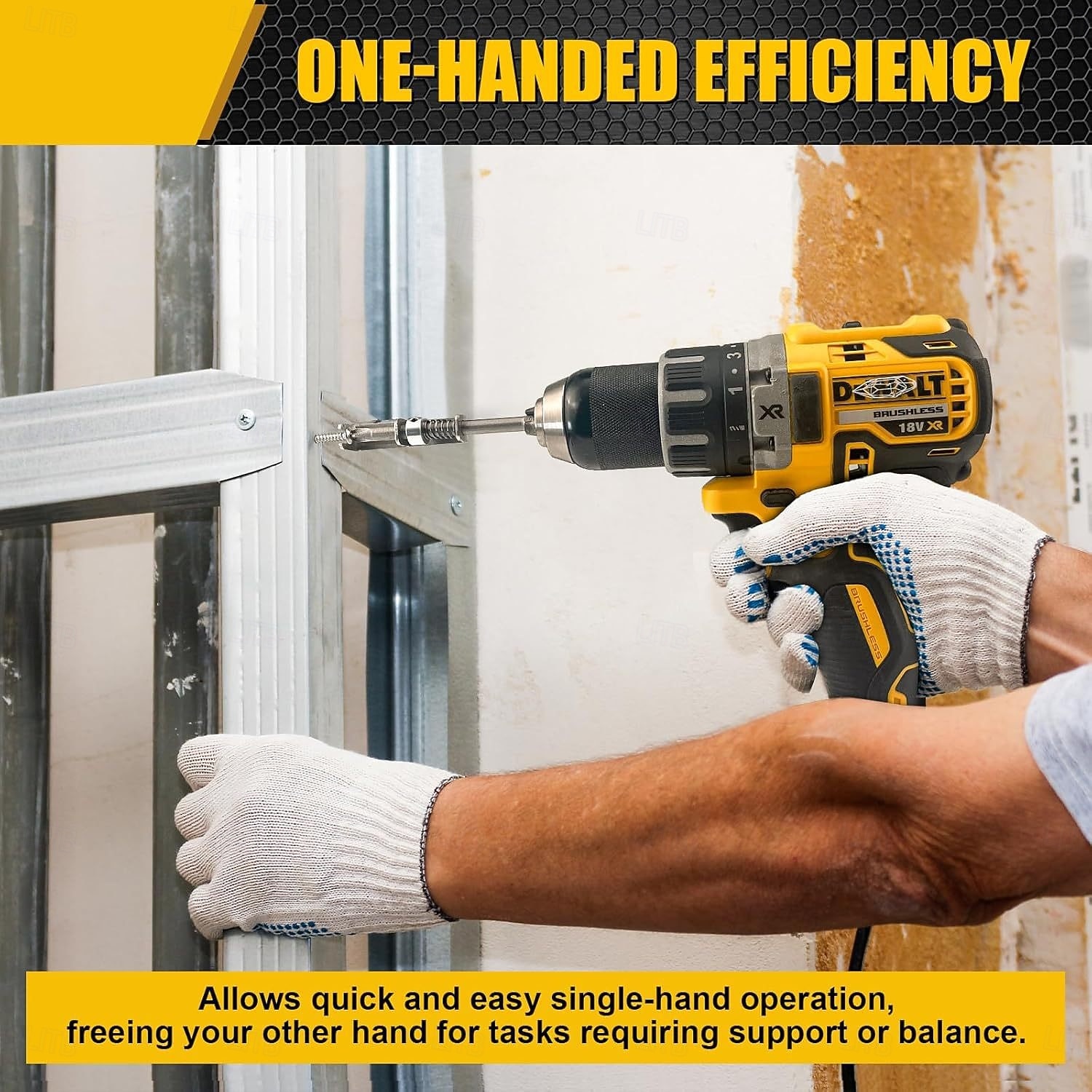 4 stk. fjærbelastet skrueholderbits, fallsikker skrutrekkerbits, universelt skruefesteverktøy, enhånds, skruerdriftsguide borespissholder for elektriker, mekaniker, gjør-det-selv-entusiast 2026 - $9.99 –P12