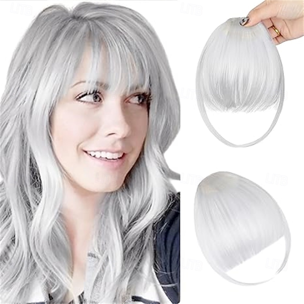 frangia a clip, frangia sottile, fermaglio per capelli, frangia finta naturale, frangia con tempie, posticci per donne, frangia finta con clip, extension per capelli da indossare tutti i giorni, nero del 2026 a $10.99 –P5