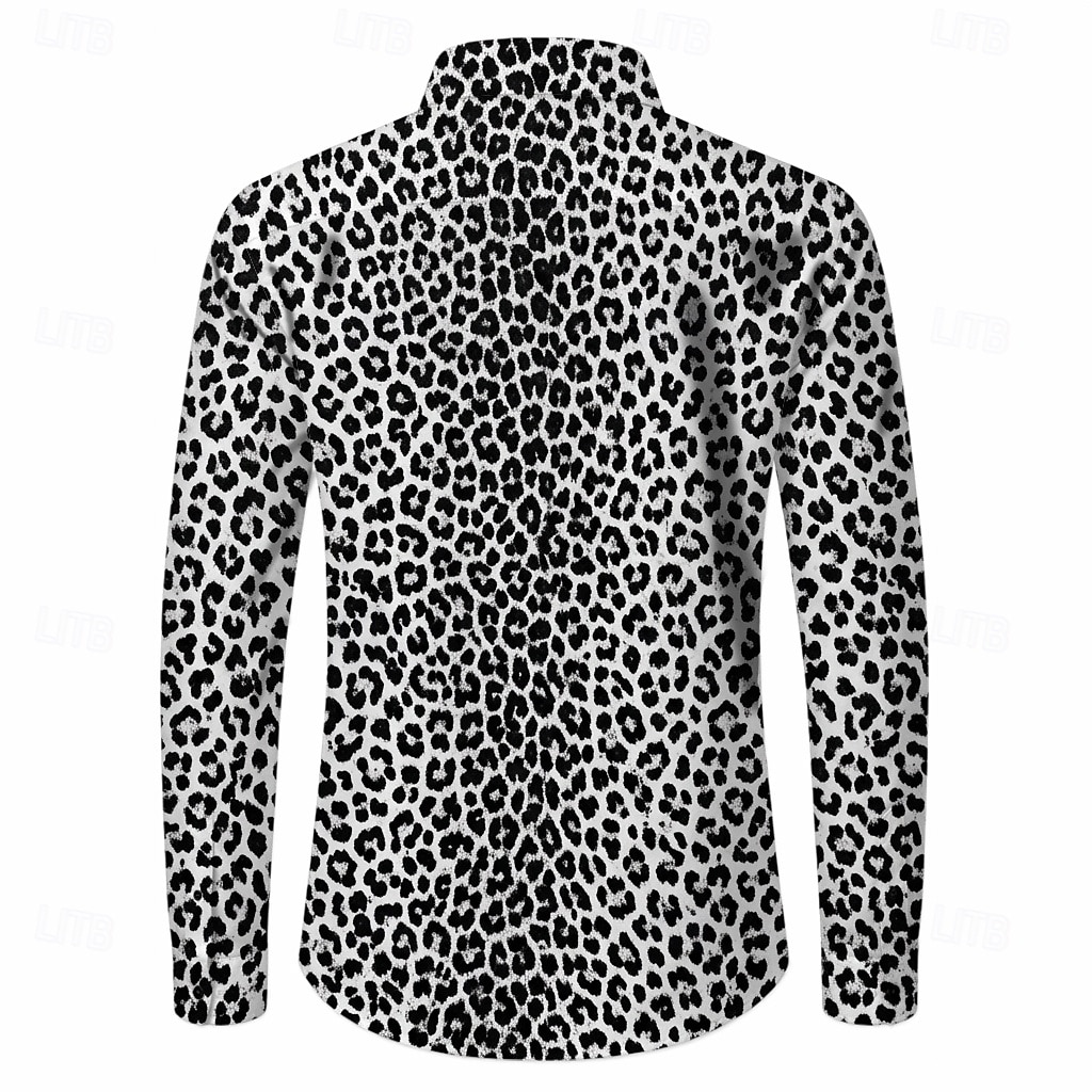 Retrò Vintage Anni '70 Camicia Camicia Aloha Lunghe Hippie Leopardo Costume Per uomo Mascherata Festival Musicale Feste Abbigliamento quotidiano Adulti Camicia del 2026 a $23.99 –P2