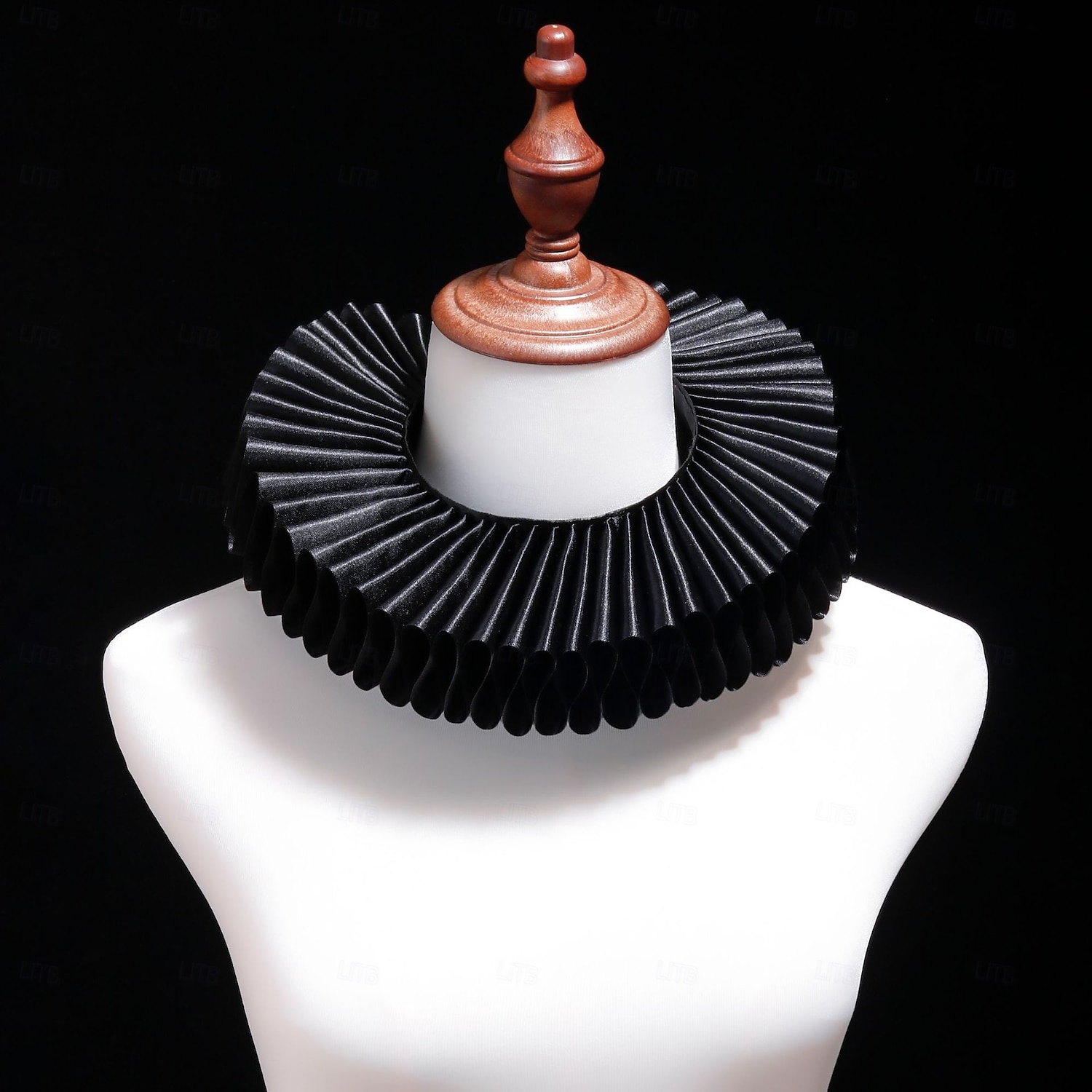 Vintage Rococo Victoriaans Afneembare kraag Rucheskraag  Prinses Prins Heer Vriendelijke vrouw Geplooid Kostuum Uniseks Carnaval Renaissance beurs Volwassenen Meer Accessoires 2026 - $22.99 –P8