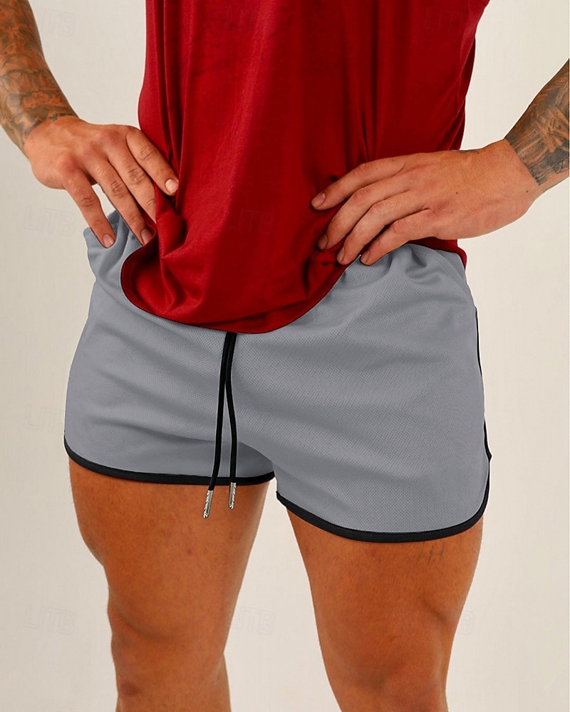 Homens Shorts de Corrida Calções atléticos Shorts de Academia Com Cordão Bolsos Cintura elástica Calção Casual Ao ar livre Férias Verão Secagem Rápida Leve Macio Treino de Ginástica Treinamento Ativo de 2026 por $17.99 –P11