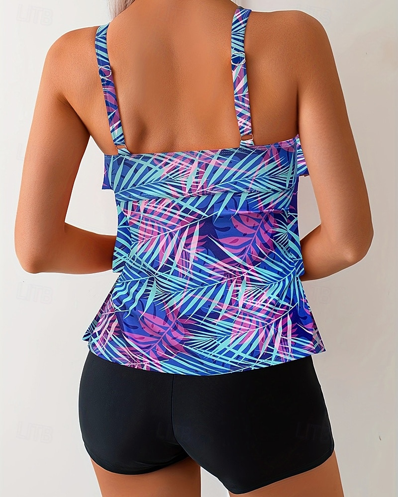 Per donna Standard Costume da bagno Tankini 2 pezzi Paisley Stampato Boyleg Asciugatura Rapida Elastico Senza Maniche Costume da Bagno Costume da bagno Surf Spiaggia Nuoto Estate del 2026 a $22.99 –P7