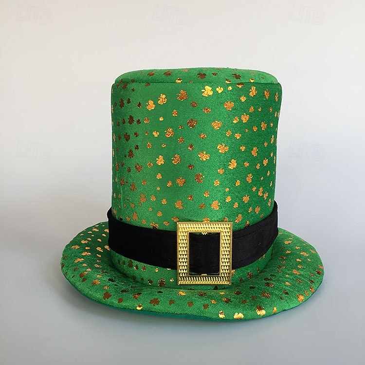 St. Patrick 2026 Leprechaun Irish Carnival Hat Top Hat Novelty Funny Adults' Unisex Saint Patrick's Day Casual Party Easy Carnival Costume Dress Up 2026 - $15.49 –P4
