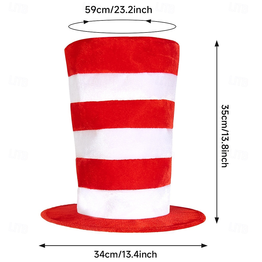 Cat Gloves Hat More Accessories Classic Storybook Character Storybook Characters Cosplay for Unisex Adults' Halloween Carnival Book Week Performance Educational Dress Up 2026 - $22.99 –P10