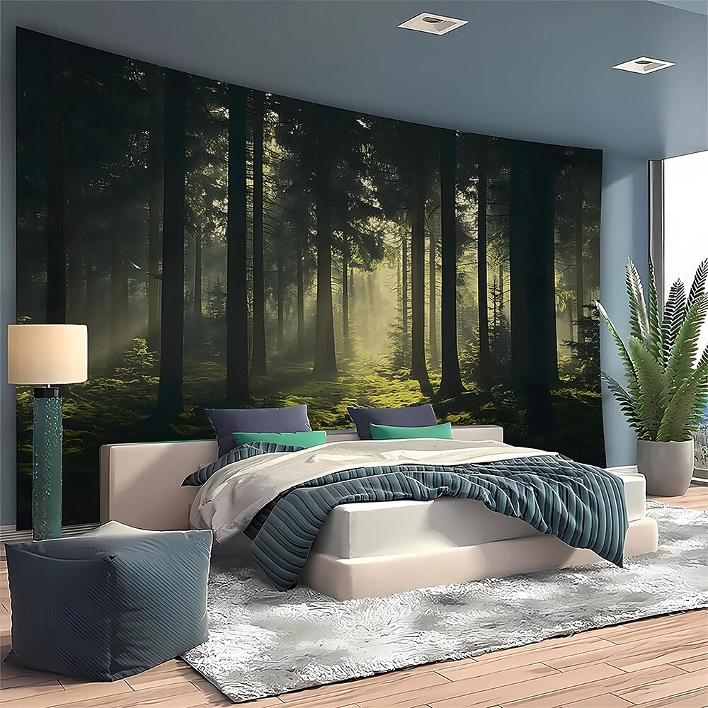 Nature Forest Wall Tapestry Green Tree Avenue Path Sunlit Park Scenery Wall Hanging For Living Room Bedroom Office Home Decor 2026 - $20.99 –P7