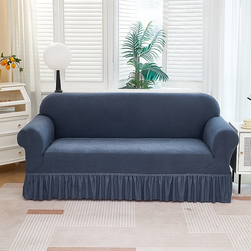 Skirt Hem Style Elastic Jacquard Fabric Stretch Sofa Cover Couch Cover Sectional L Shape Sofa Slipcover Corner Case for Living Room Sofa Protector Anti Slip Washable Dustproof 1 2 3 4 Seat 2026 - $61.99 –P16