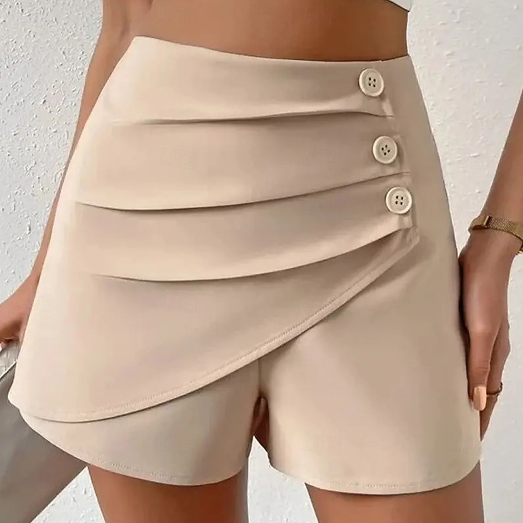 Per donna Shorts Pantaloncini Estivi Shorts da Spiaggia Vacanza Moda Casual Quotidiano Corto Misura del girovita medio Tinta unica Cerniera Elastico in vita Fibbia Comodità Asciugatura Rapida Morbido del 2026 a $21.99 –P2