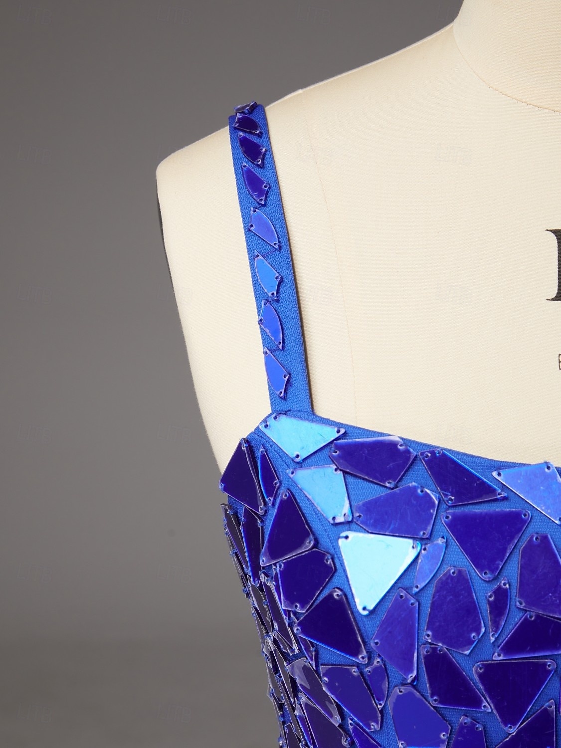 Linea ad A Strascico a Terra Abito da invitata a nozze Abito Formale Abito da sera Abito da Sera Elegante Scintillante Stile Celebrità Senza Maniche Spalline sottili Festa serale Matrimonio con del 2026 a $153.99 –P9