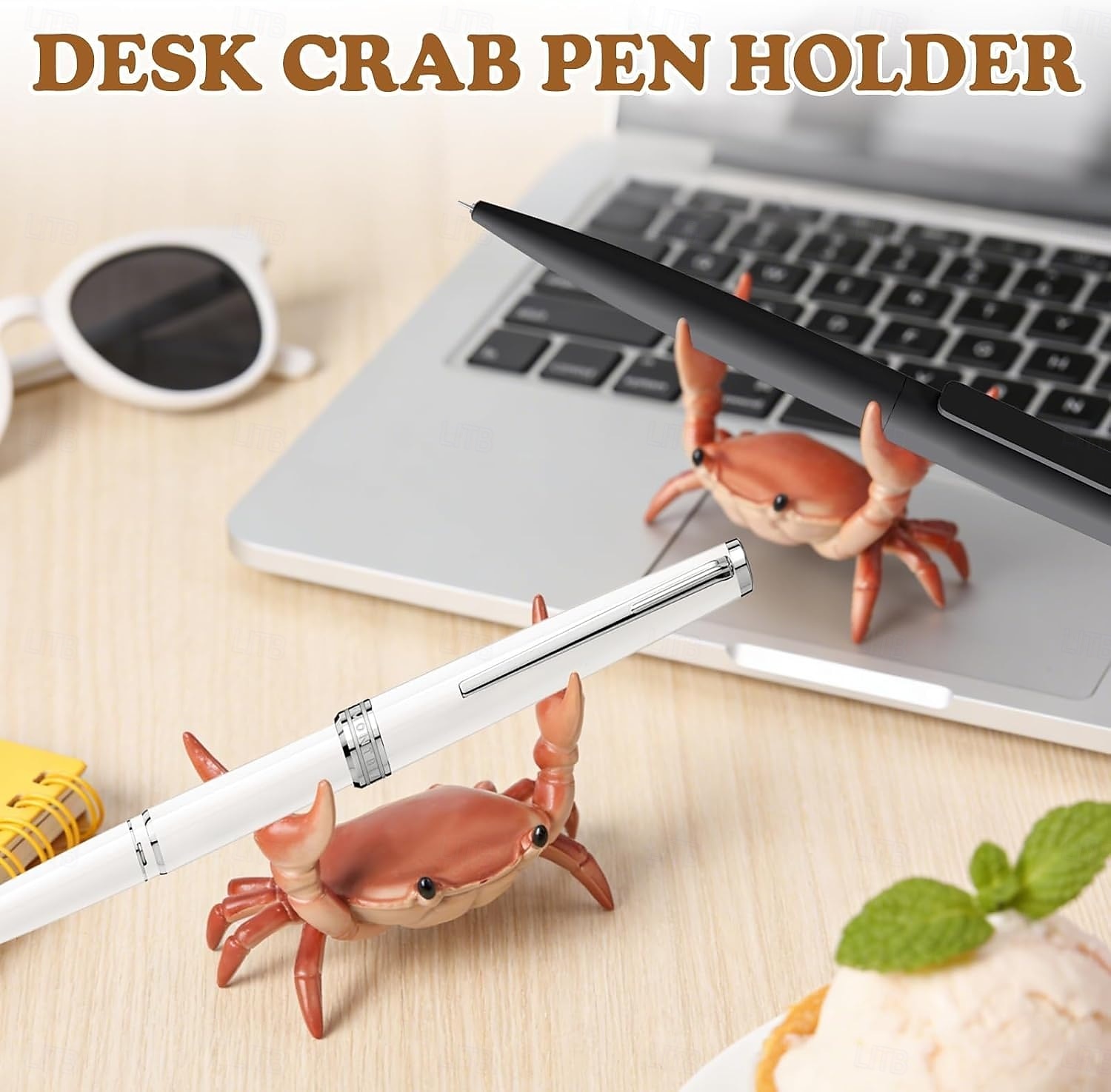 4PCS Desk Crab Pen Holder,Creative Crab Pen Holder,New Cute Crab-Shaped Pen Holders,Weightlifting Crabs Penholder Bracket Storage,Funny Desk Decor for Office Desks,Shop Windows,Home 2026 - $21.99 –P7