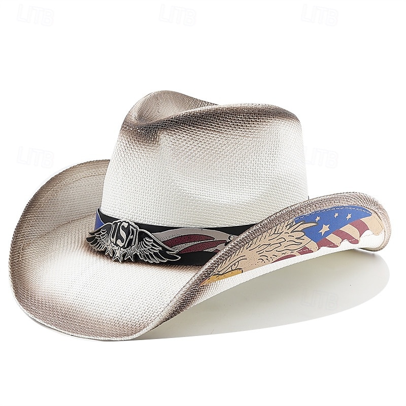 250° anniversario USA Retrò Vintage Far West Cappello da Cowboy Cappello da cowgirl Cowgirl Cowboy Cowboy del West Costume Unisex Mascherata 4 Luglio Feste Giorno dell'Indipendenza Adulti Cappello del 2026 a $29.99 –P9